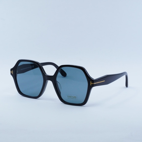 TOM FORD SUNGLASSES FT1032-F 01A Shiny Black / Smoke - Picture 4 of 5